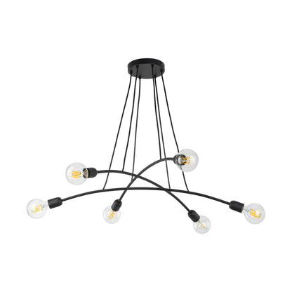 Suspension minimaliste noire HELIX 6