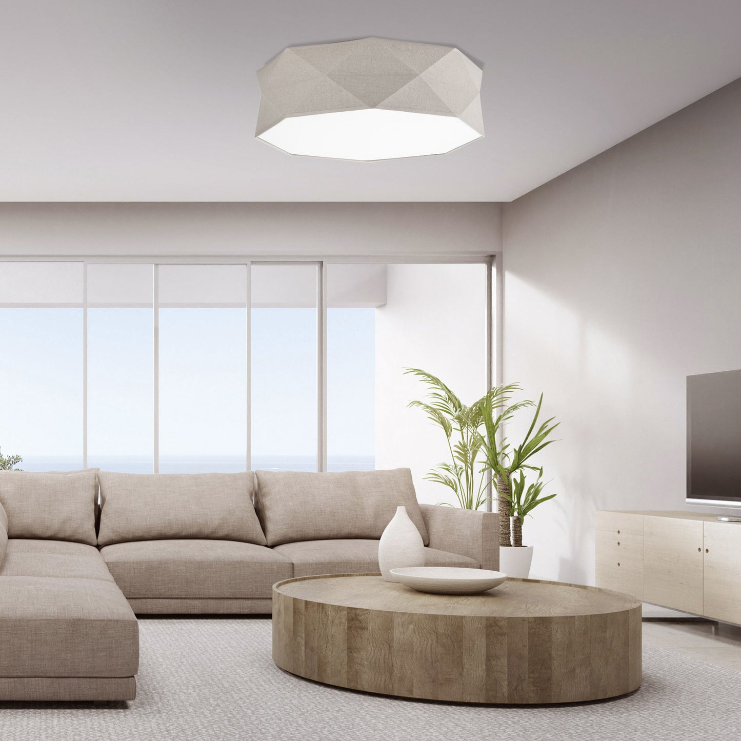 KANTOOR Plafonnier moderne beige