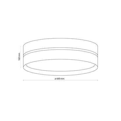 Linobianco Natural Linen Scandinavian Flush Mount Ceiling Light for Bedroom, Hallway & Low Ceilings Lumocrafts