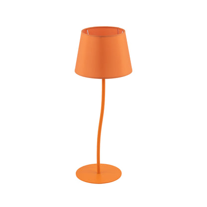 Lampe de nuit orange NICOLA de style moderne du milieu du siècle