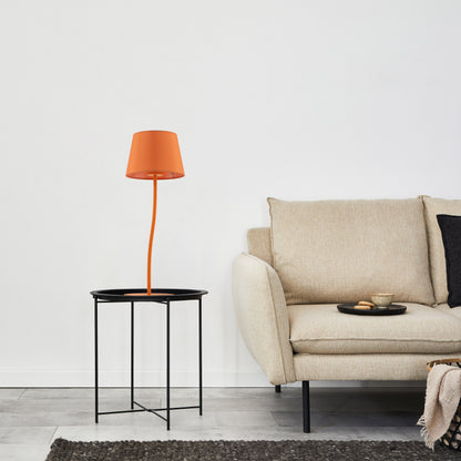 Lampe de nuit orange NICOLA de style moderne du milieu du siècle