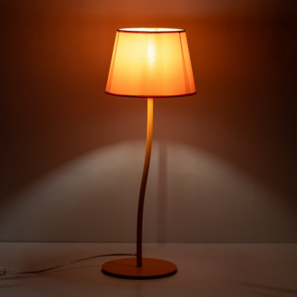 Lampe de nuit orange NICOLA de style moderne du milieu du siècle