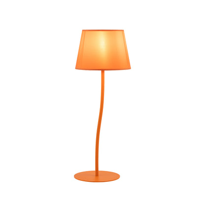 Lampe de nuit orange NICOLA de style moderne du milieu du siècle