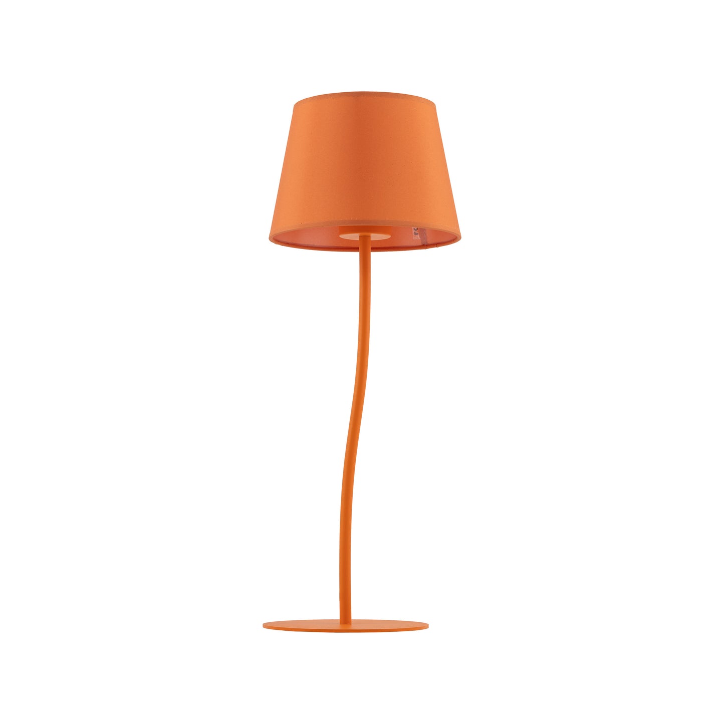 Lampe de nuit orange NICOLA de style moderne du milieu du siècle
