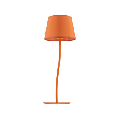Lampe de nuit orange NICOLA de style moderne du milieu du siècle