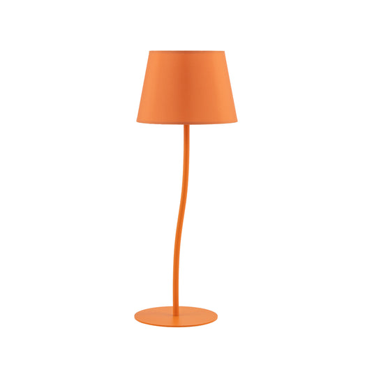 Lampe de nuit orange NICOLA de style moderne du milieu du siècle