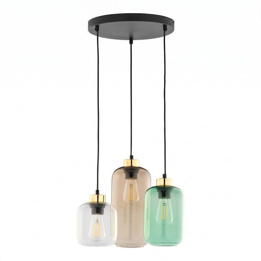 Suspension MARCO Mid-Century Modern à 3 lumières pour îlot de cuisine et table à manger