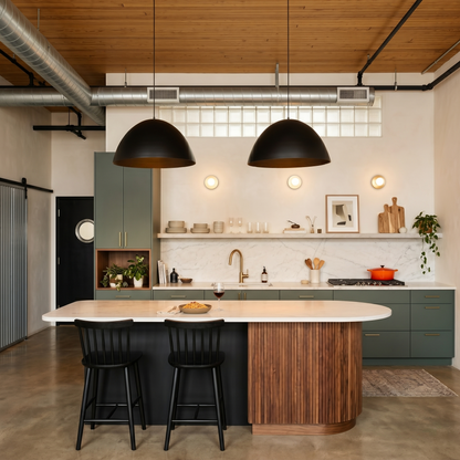 FARO Large Dome Pendant Light for Kitchen Island & Dining Table LumoCrafts