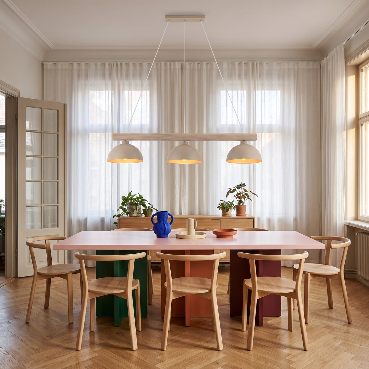 OSLO Scandinavian 3-Light Pendant Light for Dining Table & Kitchen Island