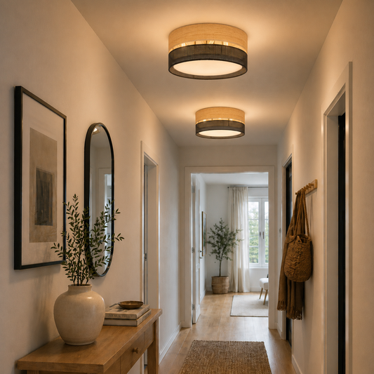 NICOL Scandinavian Flush Mount Ceiling Light Fixture for Kitchen, Hallway & Bedroom – Modern Minimalist Lighting Lumocrafts
