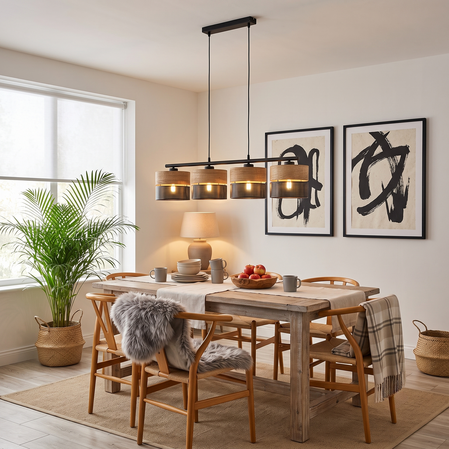 NICOL Nordic Minimalist Pendant Light Fixture for Kitchen Island, Dining Area & Living Room Lumocrafts Pendant Light Fixtures