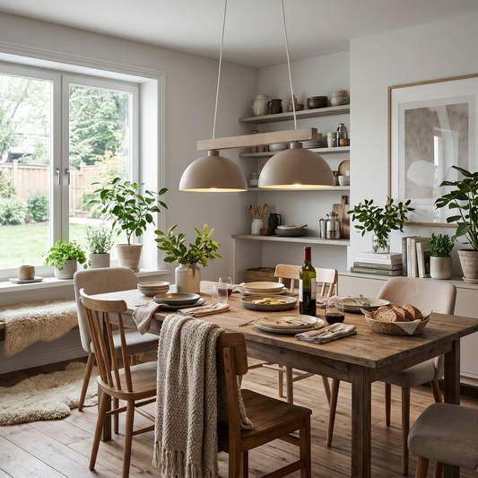 OSLO 2-Light Scandinavian Pendant Light for Kitchen Island, Dining Table & Modern Interiors LumoCrafts