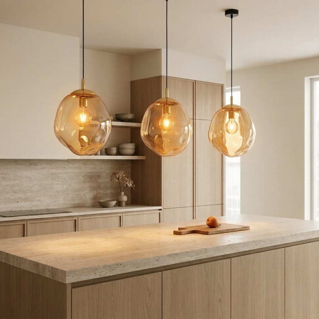 SOL Large Glass Pendant Light Lumocrafts