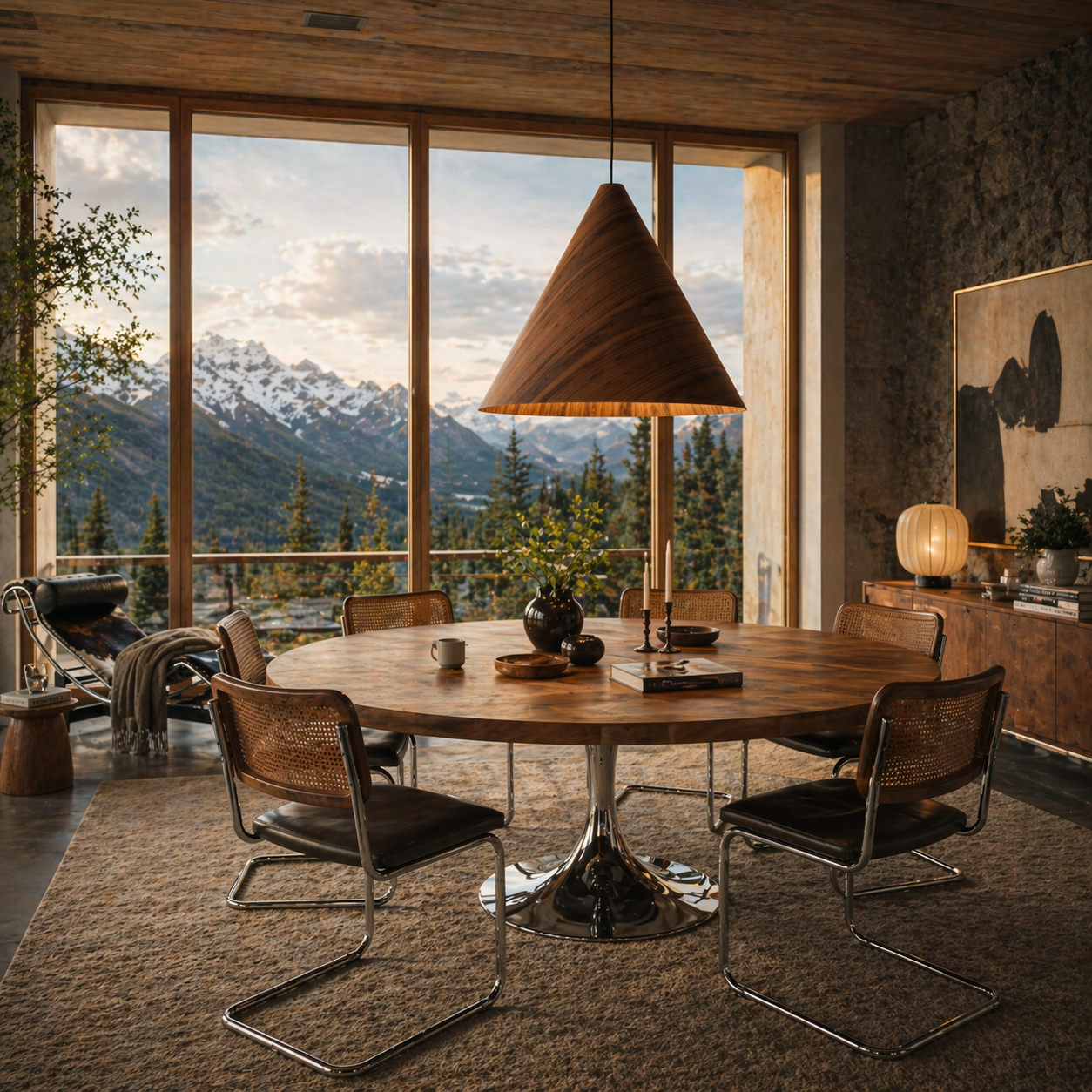 SOLIS Large Scandinavian Wood Pendant Light – Statement Cone Design (Limited Edition) LumoCrafts