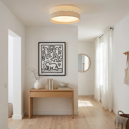 ECO Scandinavian Medium Flush Mount Ceiling Light Fixture for Kitchen, Hallway & Living Room – Minimalist Lighting Lumocrafts