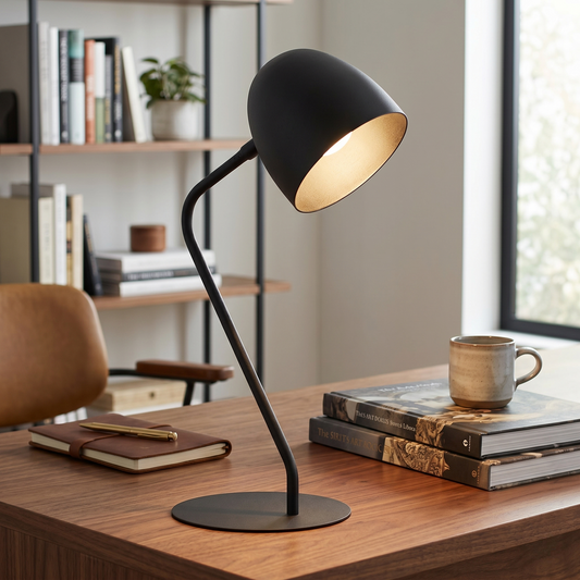 SOHO Black Modern Minimalist Night Lamp LumoCrafts