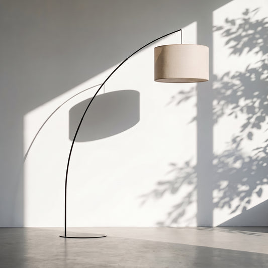 Lampadaire extra large beige MOBY