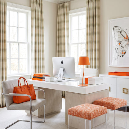 NICOLA Orange Mid-Century Modern Table Lamp for Bedroom & Living Room LumoCrafts Table Lamps