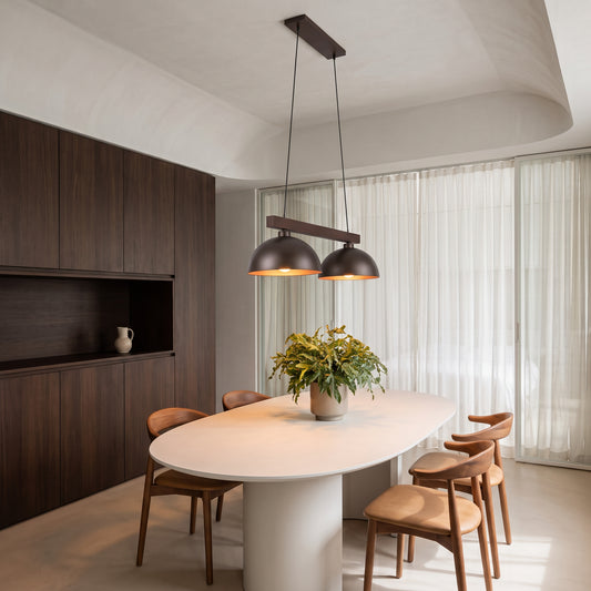Suspension scandinave blanche OSLO pour îlot de cuisine et salle à manger