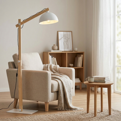 OSLO White Scandinavian Floor Lamp  (Clearance) Lumocrafts