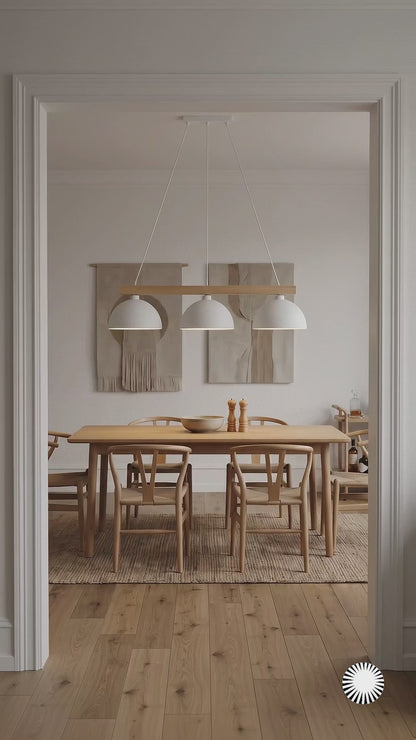 Suspension scandinave blanche OSLO 3