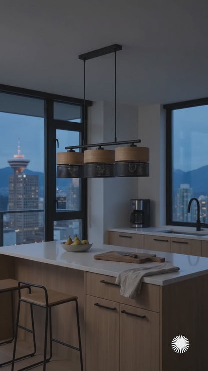 NICOL Nordic Minimalist Pendant Light Fixture for Kitchen Island, Dining Area & Living Room