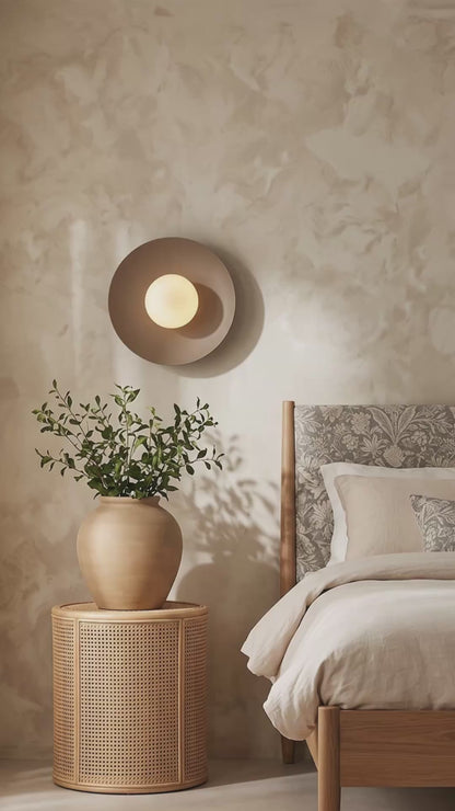 Applique murale minimaliste scandinave en ardoise pour chambre, couloir et salon