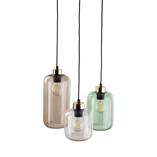 Suspension MARCO Mid-Century Modern à 3 lumières pour îlot de cuisine et table à manger
