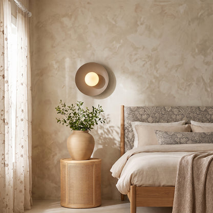 Applique murale minimaliste scandinave en ardoise pour chambre, couloir et salon