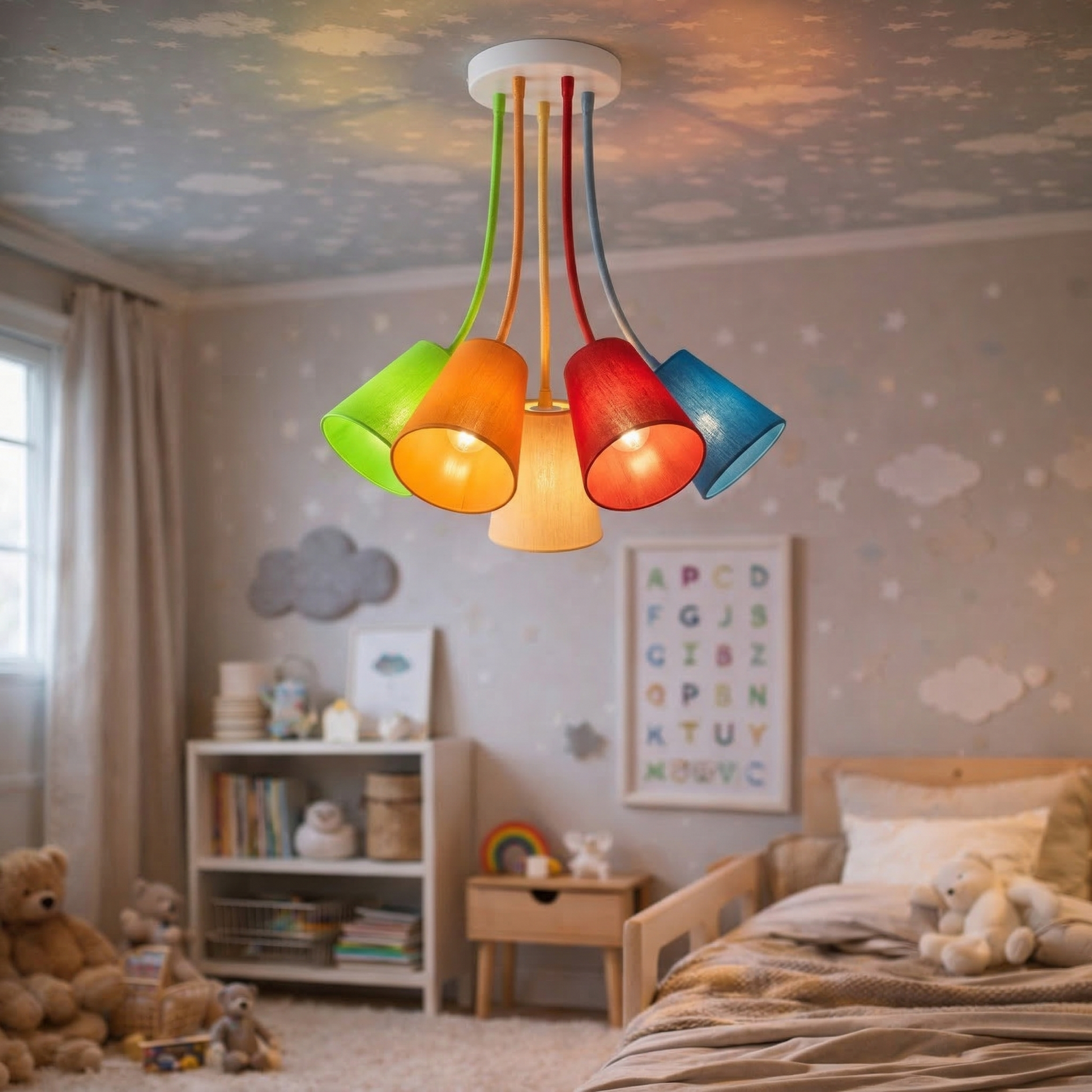 WIRE Ceiling Lamp 5 LumoCrafts